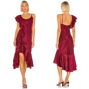 House of Harlow 1960 Asymmetrical Red Dress